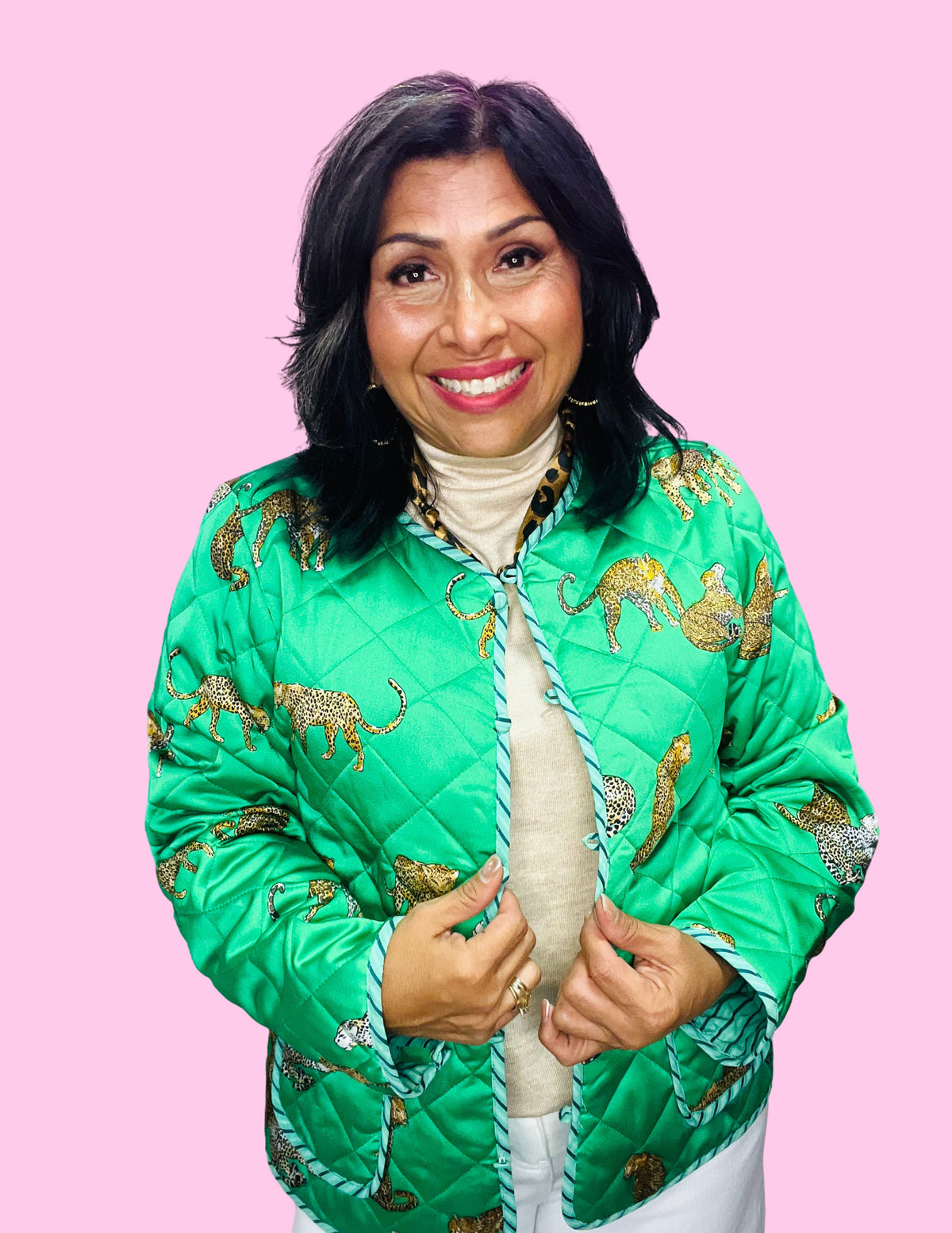 Cheetah Chic Quilted Jacket