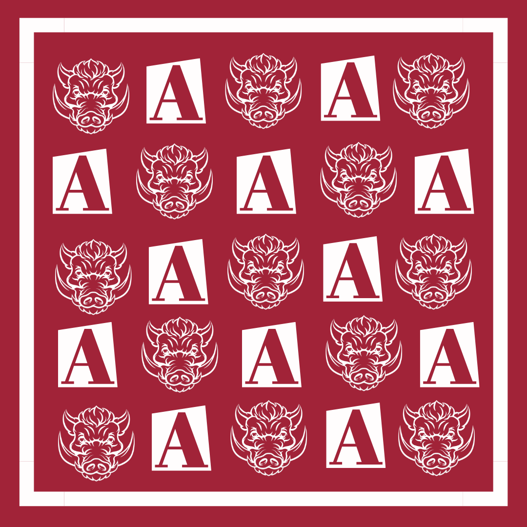 Arkansas Bandana Gameday Scarf