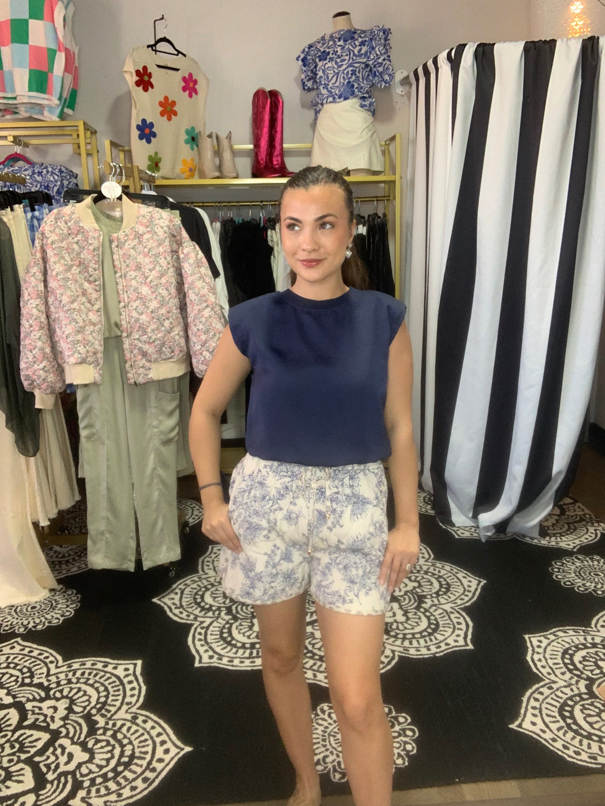 Quilted French Shorts