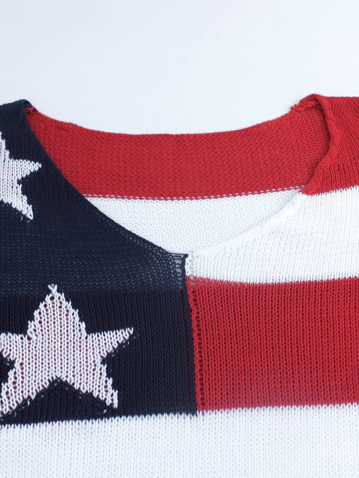 4th of July Knit American Flag Sweater