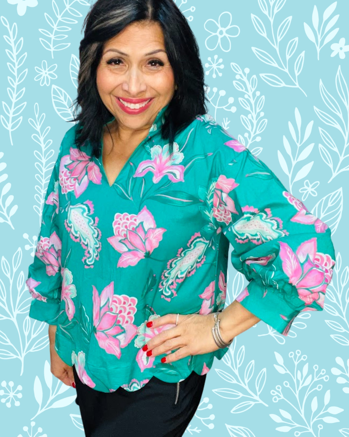 Garden Party Puff Sleeve Top