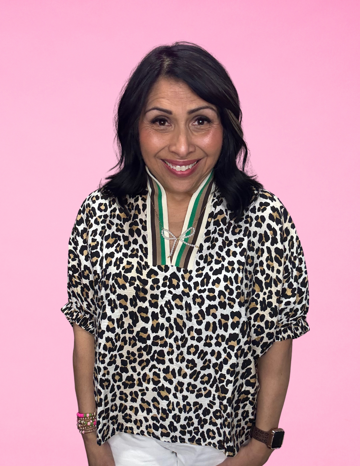 Wildly Bold Leopard Top