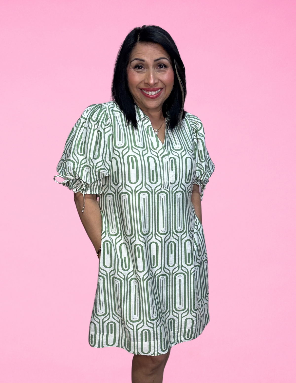 Geometric Day Dress