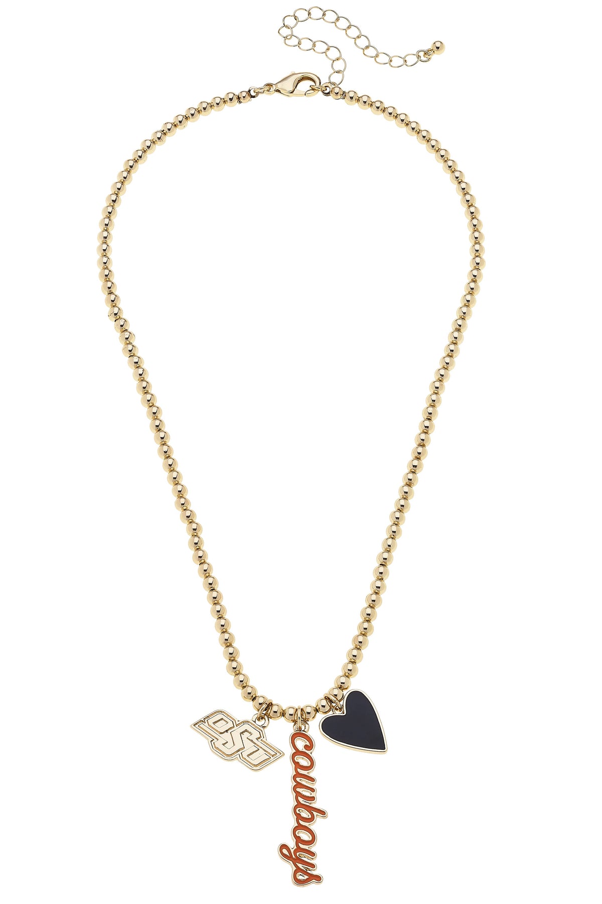 OSU Ball Bead Charm Necklace