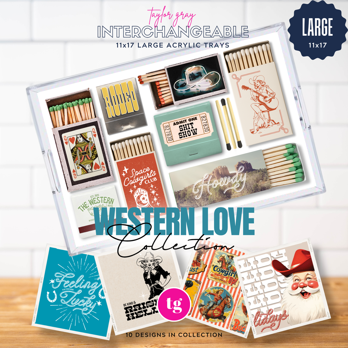 11x17 WESTERN LOVE insert set of 10