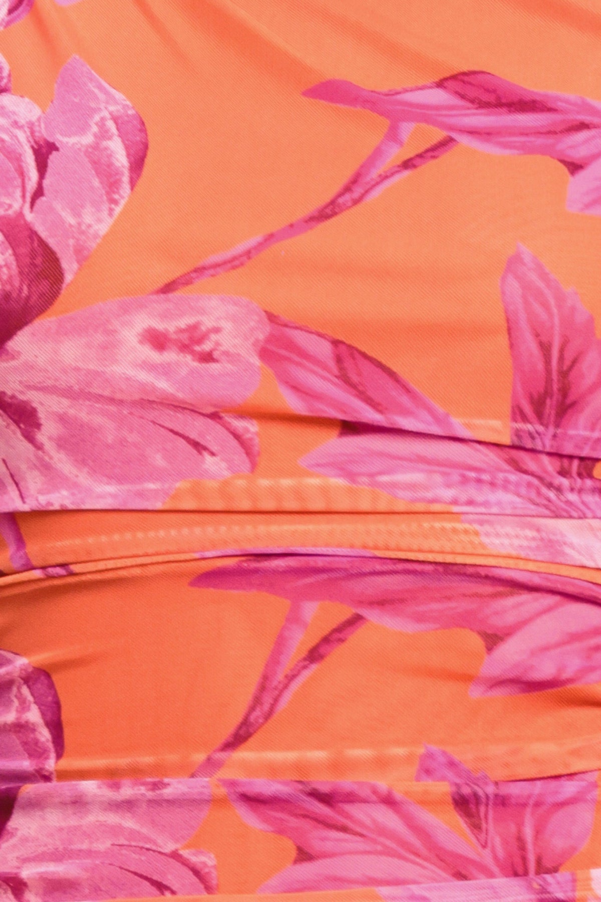 orange and pink floral pattern