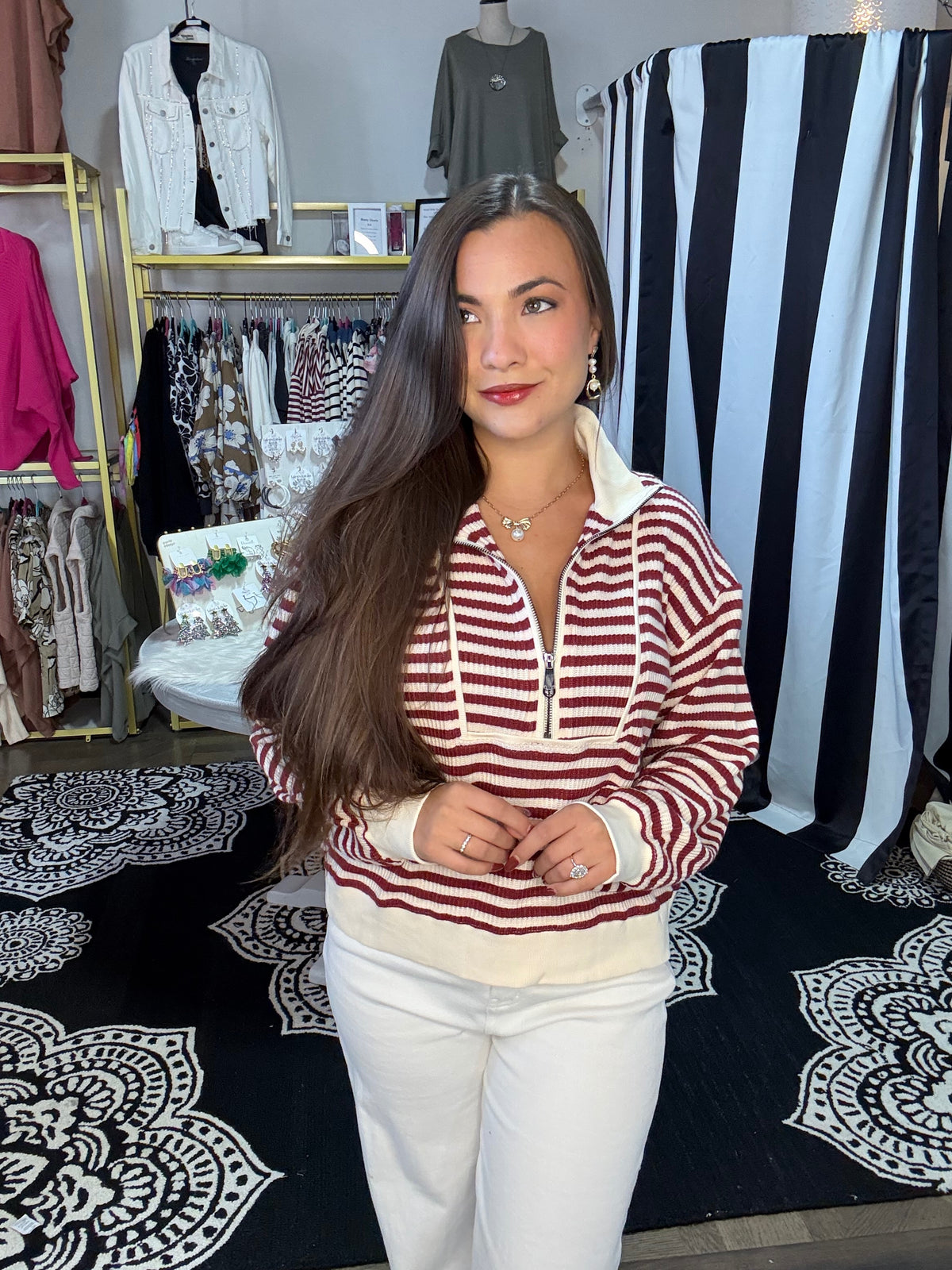Ruby Ribbed Pullover