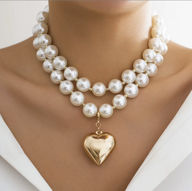 Pearls of my Heart Necklace